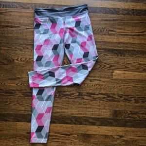 grey and pink leggings